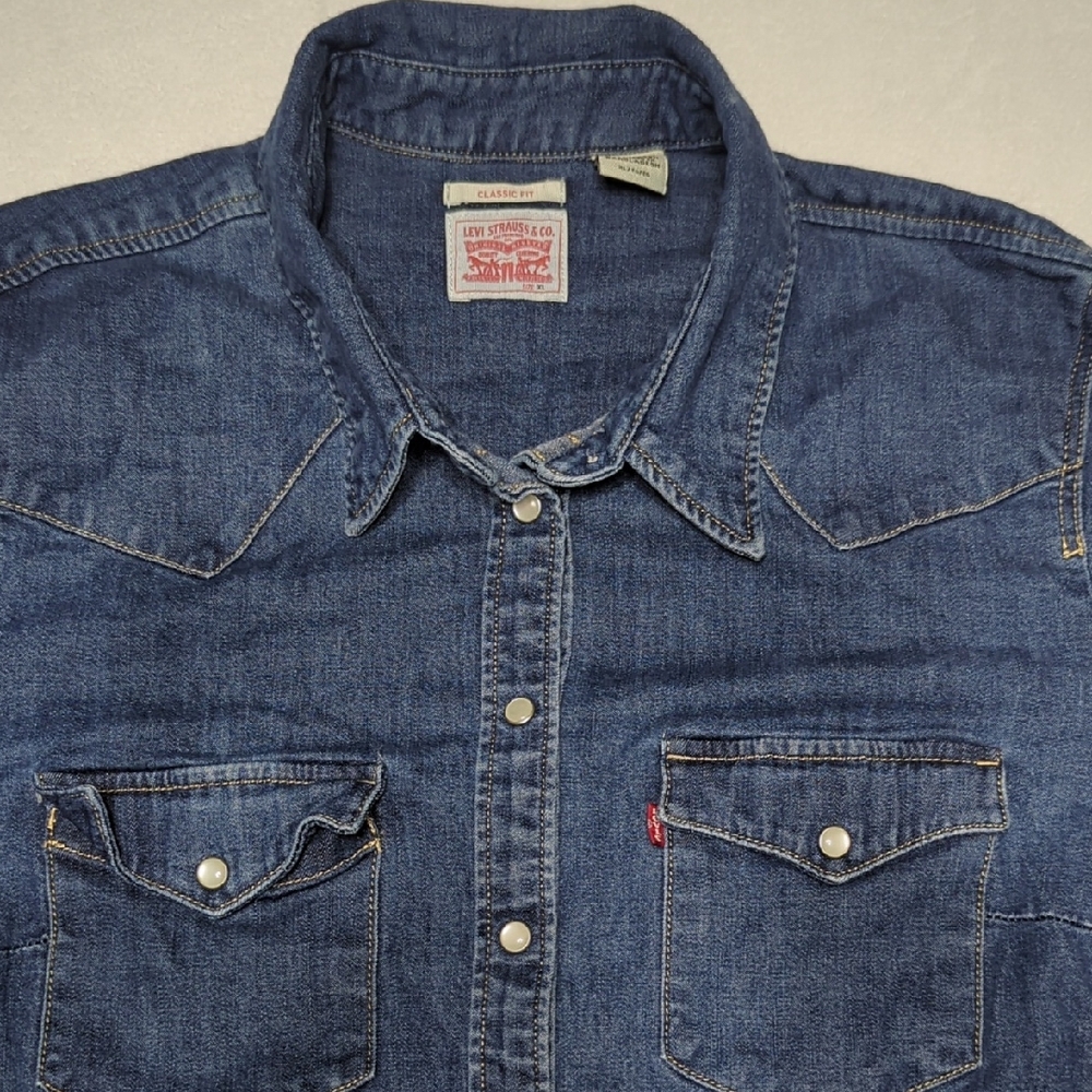 Levi's Classic Blue Button Down Shirt